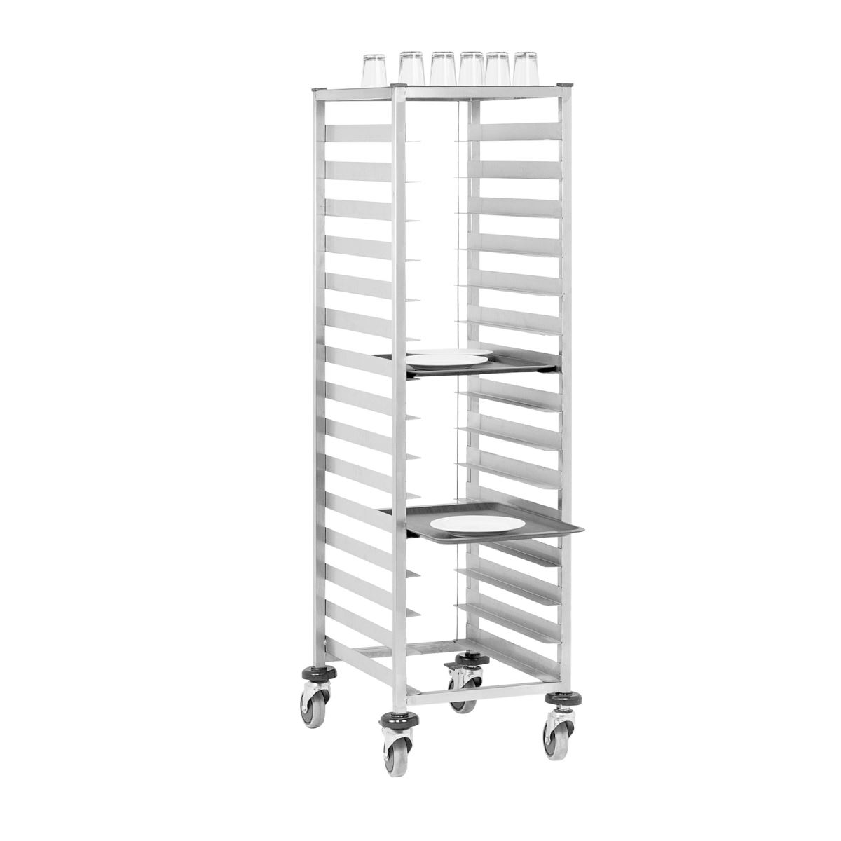 EM 508/1  Tekli Tepsi Taşıma Arabası (15 Tepsi)